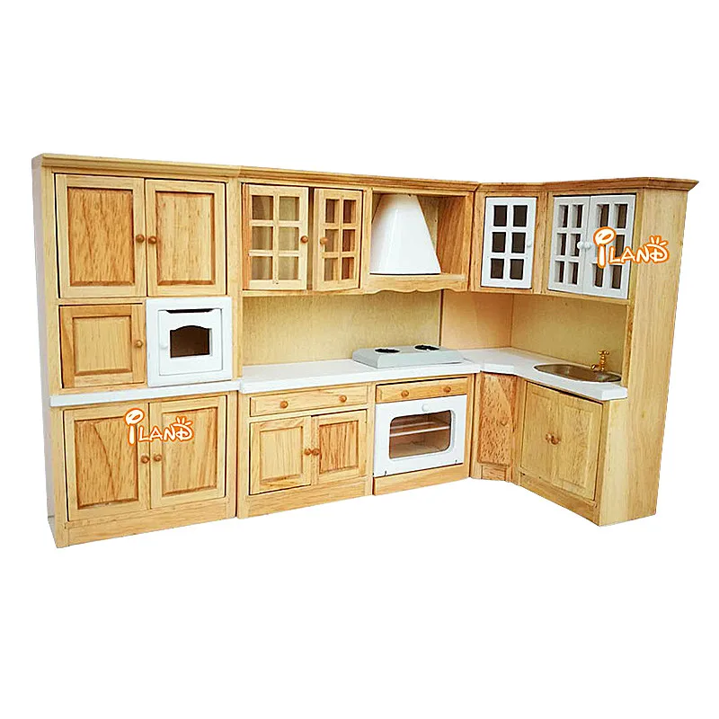 Миниатюрный Кукольный домик кухонные наборы 1/12 мебель игрушка для кукол