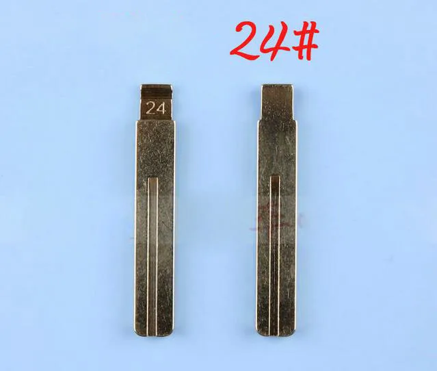 24 # запасное откидное полотно дистанционного ключа Пустой Автомобильный ключ для