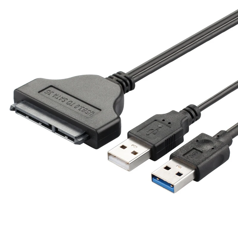 Usb 3 0 на Sata Кабель-адаптер кабель конвертер 7Pin + 15Pin-для 2 5-дюймового Hhd Ssd ноутбука и