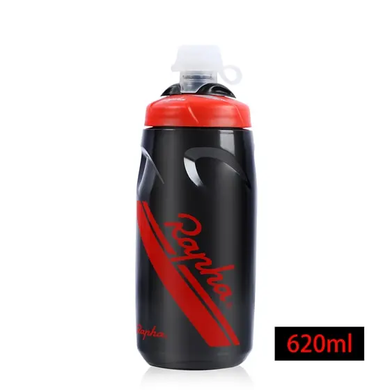 Redblack620ml Рафа 620/750 мл велосипедного спорта Питьевая бутылка для воды с защитой от протечек № 5 PP Материал велосипед с замком рот двойная изоляция бутылка для воды - Цвет: Redblack620ml
