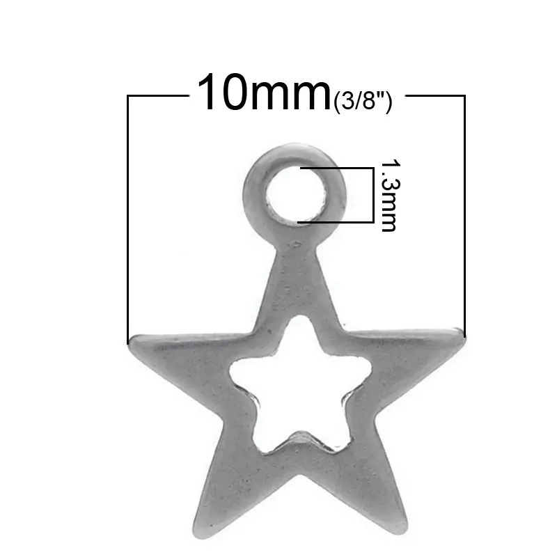 Подвесная Подвеска из нержавеющей стали серебристый цвет 10 мм (3/8 &quot) x 9 (3/8&quot) 2