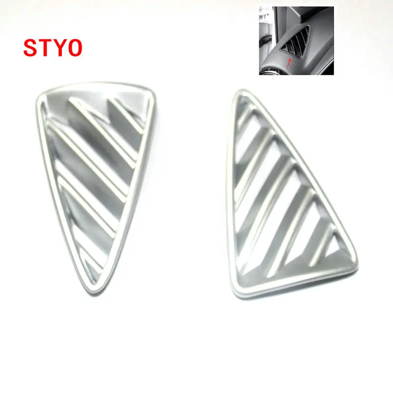

STYO Car ABS Interior Front Upper Air Vent Outlet Cover Trim For Mazdas CX-3 CX3 2017 2018