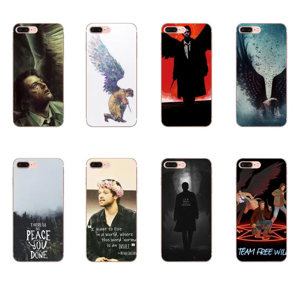 Castiel Cas Supernatural для Xiaomi Mi3 Mi4 Mi4C Mi4i Mi5 Mi 5S 5X 6 6X A1 Max Mix 2 Note 3 4 Мягкий термополиуретан на