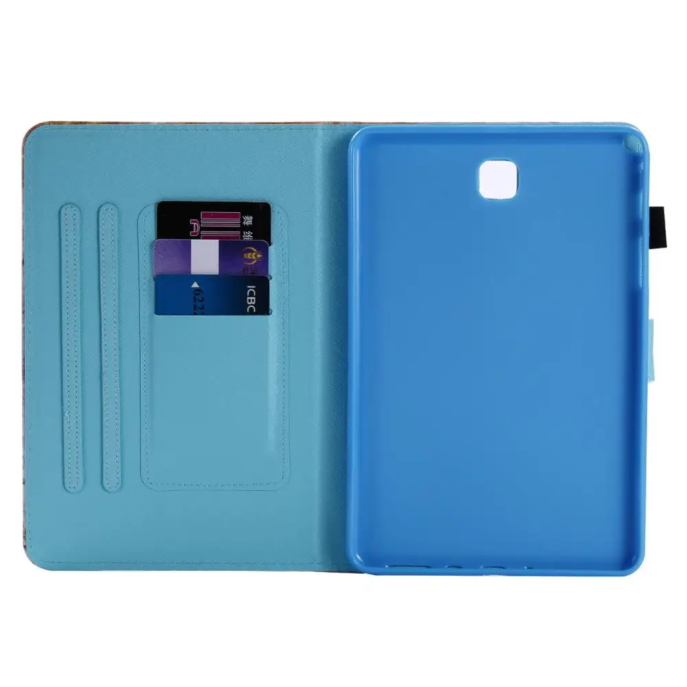 SM T355 T350 чехол для Samsung Galaxy Tab A 8 0 P350 P355 умный планшета с рисунком кота + пленка