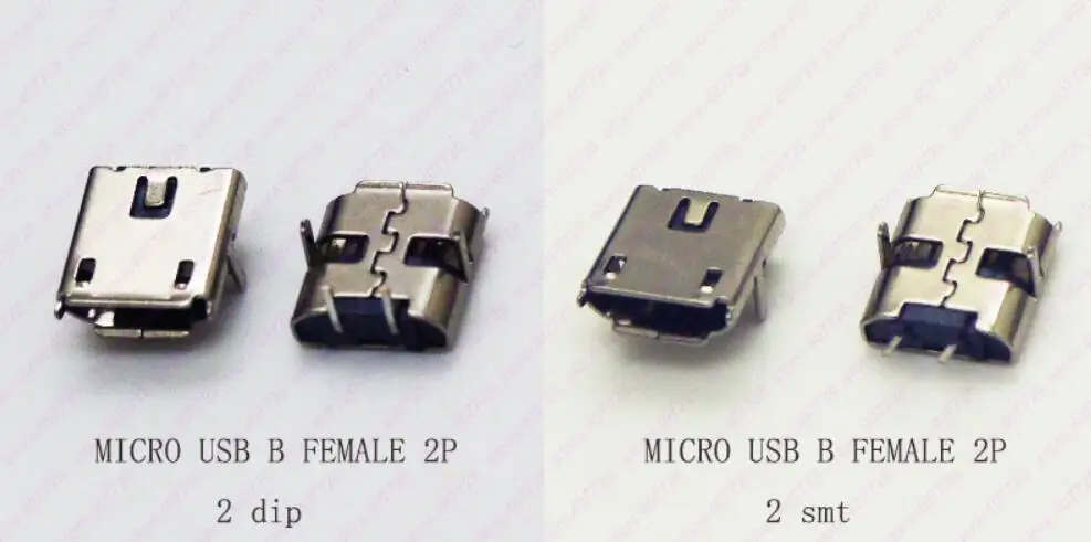 10 шт. Micro USB 2Pin DIP и разъем SMT гнездовой питания для зарядного порта телефона |