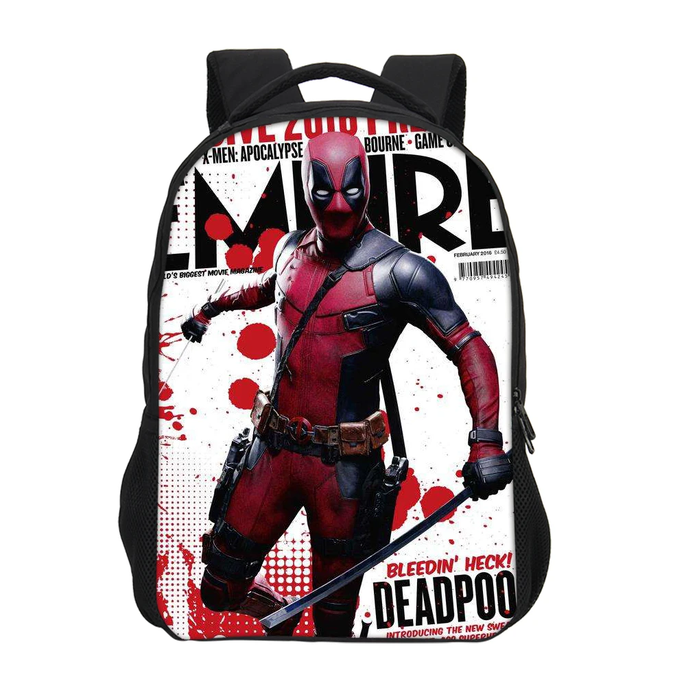 Мода настроить Marvel Супер Герой мультфильма Дэдпул 2 печатных студенческие