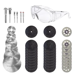 43 шт.компл., роторные режущие колеса, набор инструментов, алмазные HSS режущие пилы, диски, полимерные металлические отрезные шлифовальные круги с буровой оправкой