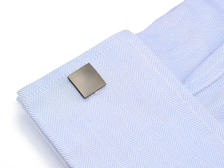 SPARTA Tungsten steel plated simple square High quality metal cufflinks A | Украшения и аксессуары