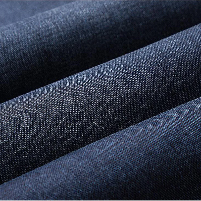 Зимние уплотненные детские джинсы мужские прямые свободные джинсовые штаны на