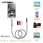 Промышленная Usb-камера-эндоскоп JCWHCAM, Usb-кабель 1 м для смартфона, Win 8910 ПК