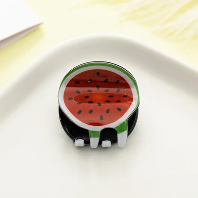 watermelon 2 Новые женские девушки милый мультфильм с изображением фруктов, ананаса, арбуза клубника заколки для волос Зажимы заколки для волос заколки аксессуары для волос - Цвет: watermelon 2