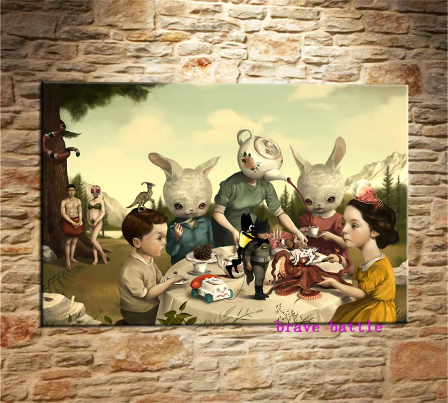 

Mark Ryden детская необычная фотография, гостиная, спальня, домашний декор, Современная роспись маслом #050