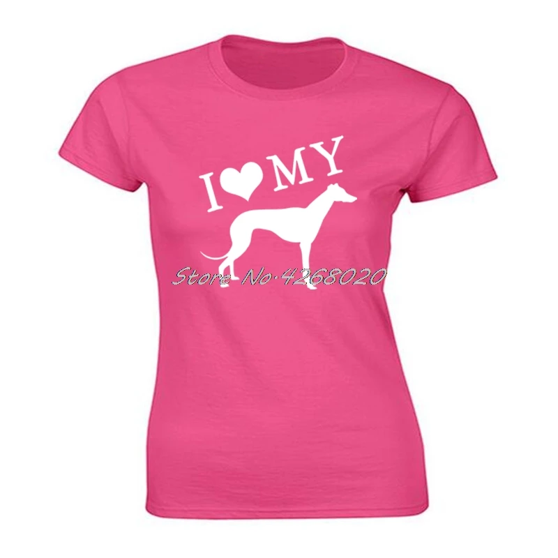Футболка женская с забавным принтом I Love My Pet Повседневная модная хлопковая