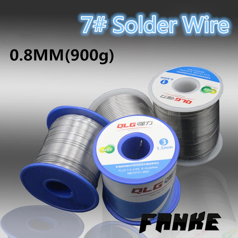 

900g/1pcs 7# 0.8mm 20% Tin 80% Lead Solder wire Melt Rosin Core Soldering Welding