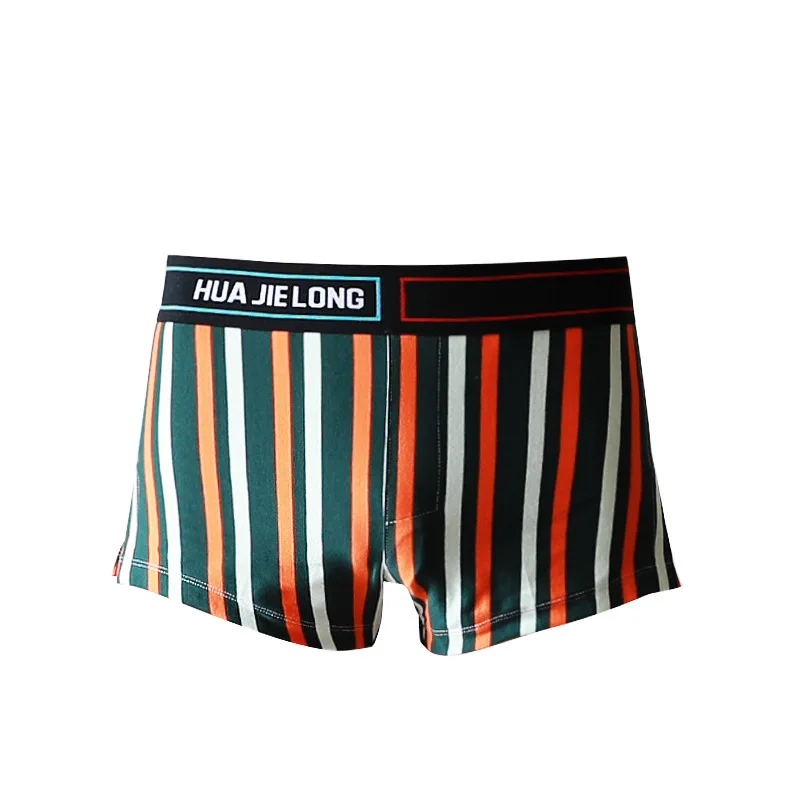 Мужские боксеры KWAN. Z мужское нижнее белье cueca masculina хлопковое Мужское в полоску
