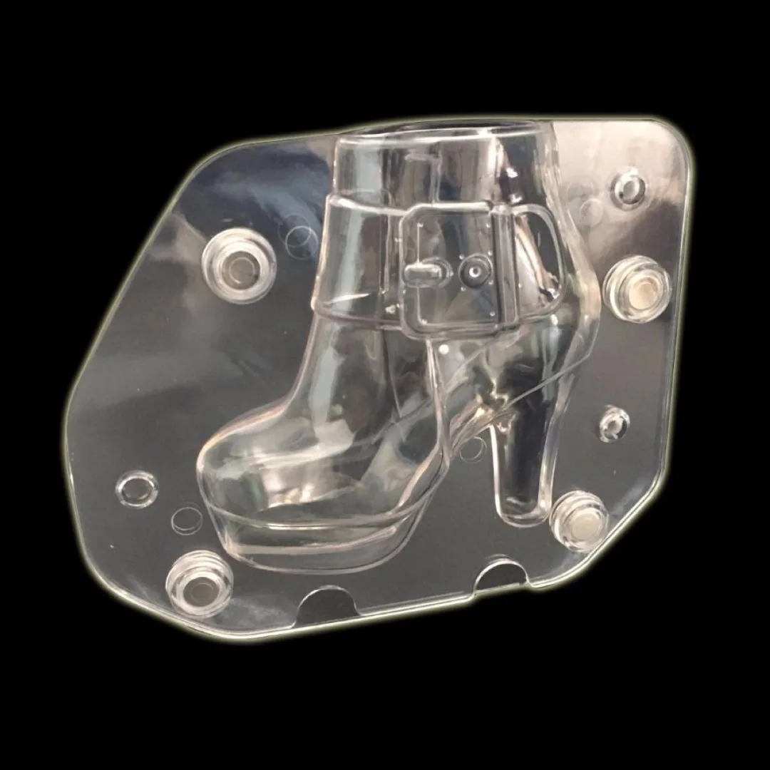 

BIG Transparent Plastic High Heel Shoe Chocolate Mold Lady's Boot Candy Jelly Mould Home Kitchen DIY Baking Decorating Tool