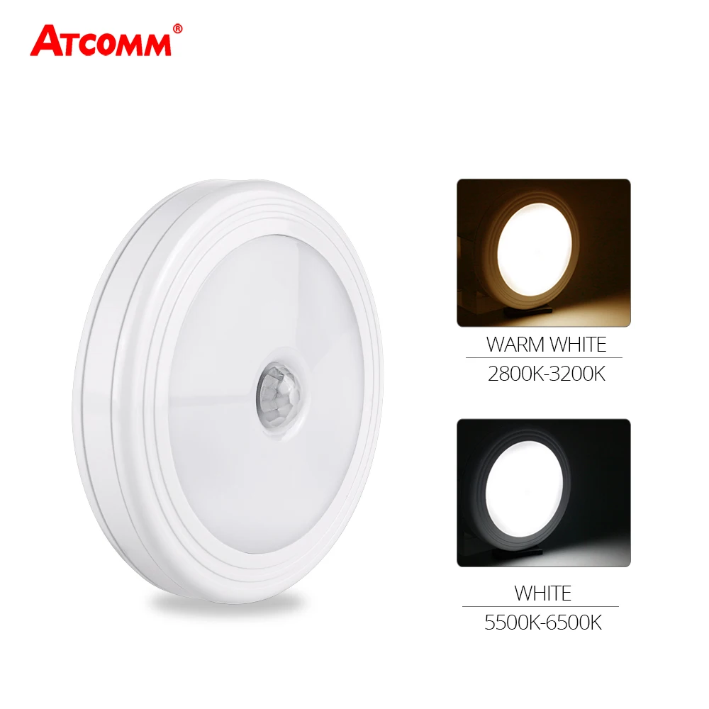 

PIR Motion Sensor LED Night Light With Magnetic Easy Install Wireless Wall Lamp
