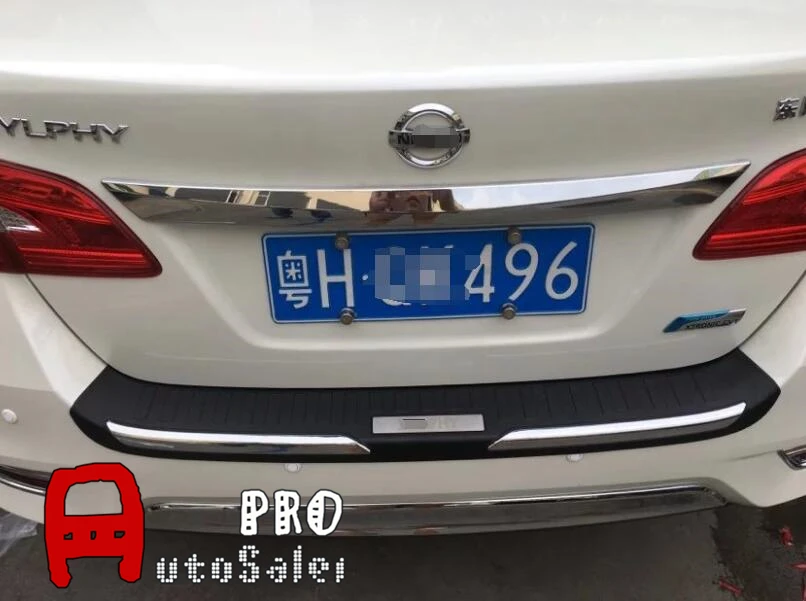 Для Nissan Sentra Sylphy 2016 черный пластиковый внешний защита заднего бампера