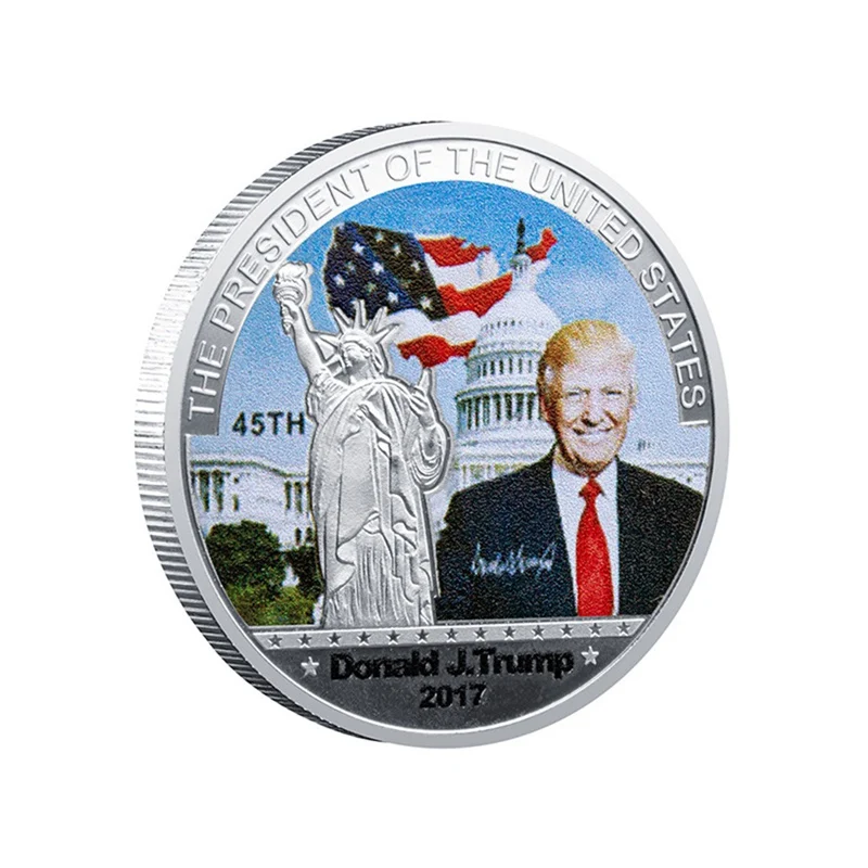 Дональд Трамп держать Америку великим лидером в главный Золотой вызов монеты памятная Америка 45-й президент Новая монета