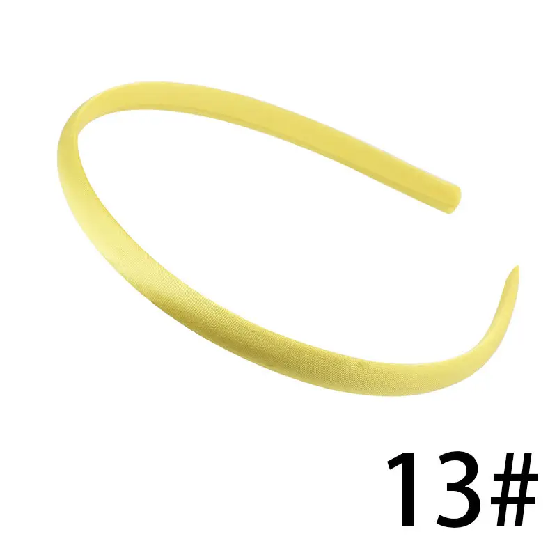 13 1 шт., 1 см/1,5 см/2 см Сатиновые повязки на голову для девочек, детей, женщин, повязка на голову, аксессуары для волос, разноцветные головные уборы, ювелирные украшения, головные уборы, сделай сам - Цвет: 13