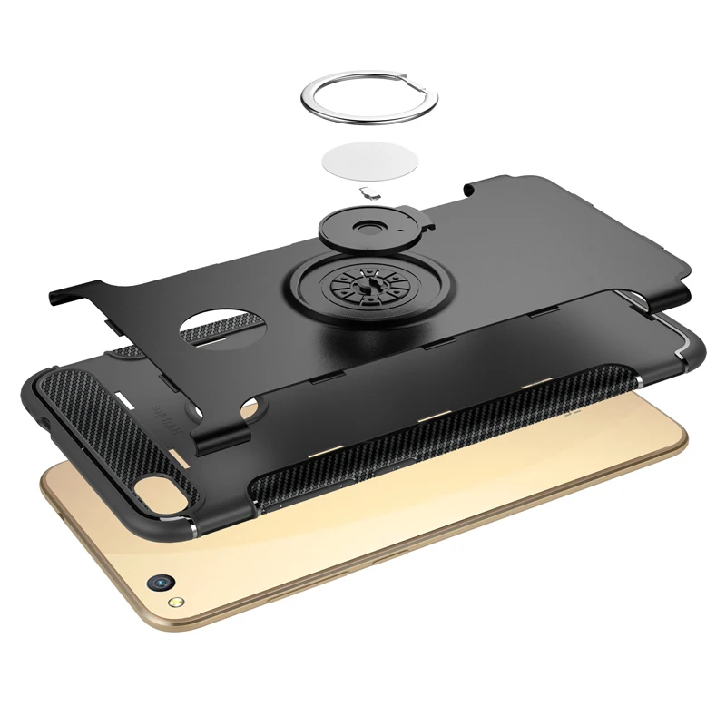 Роскошный защитный чехол Magic Ring Для Huawei Honor 8 Lite для телефона полный Чехол мягкий