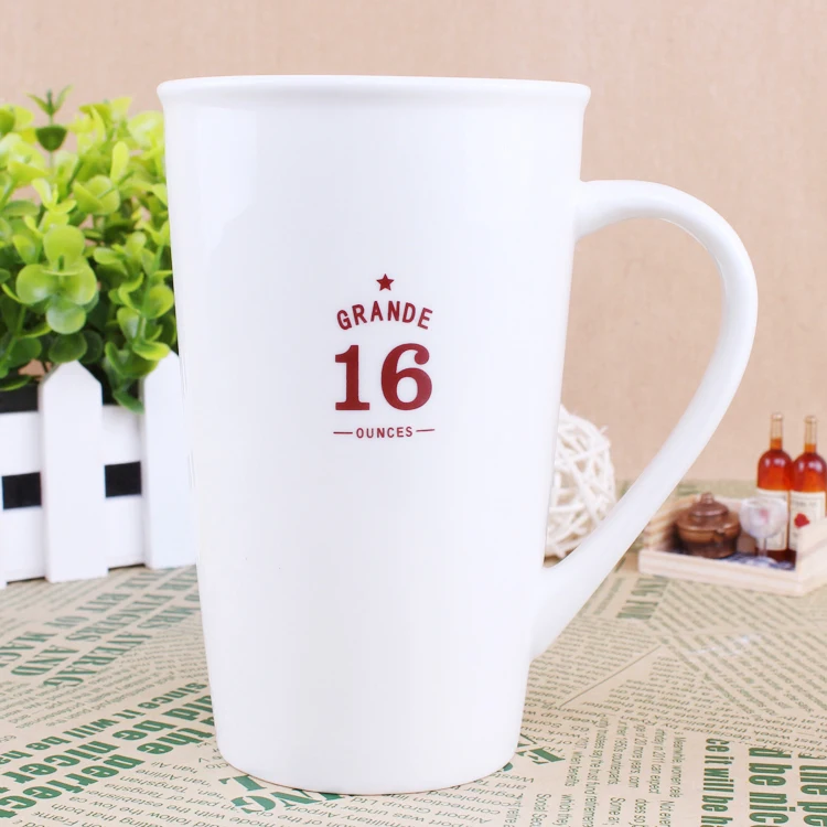 

473ML Glossy Cup China Bone Ceramic cup Coffee mug cup 16oz