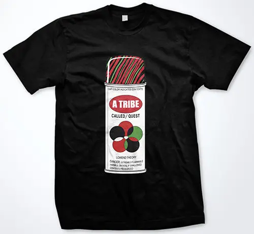 Мужская футболка с рисунком племени квеста ATCQ Spray Can крутая забавная высокого