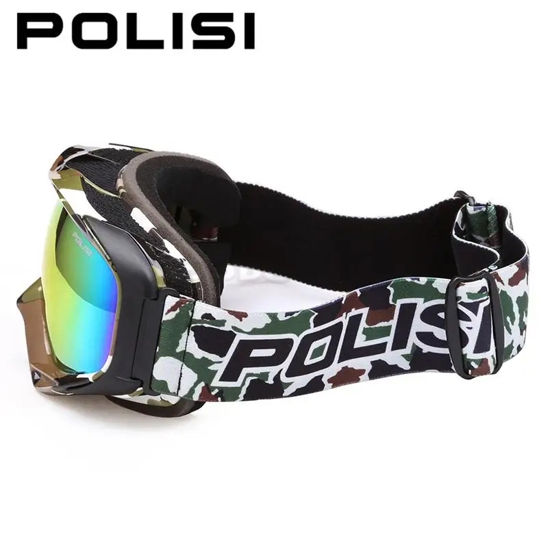 POLISI лыжные очки для сноуборда на открытом воздухе поляризационные двухслойные