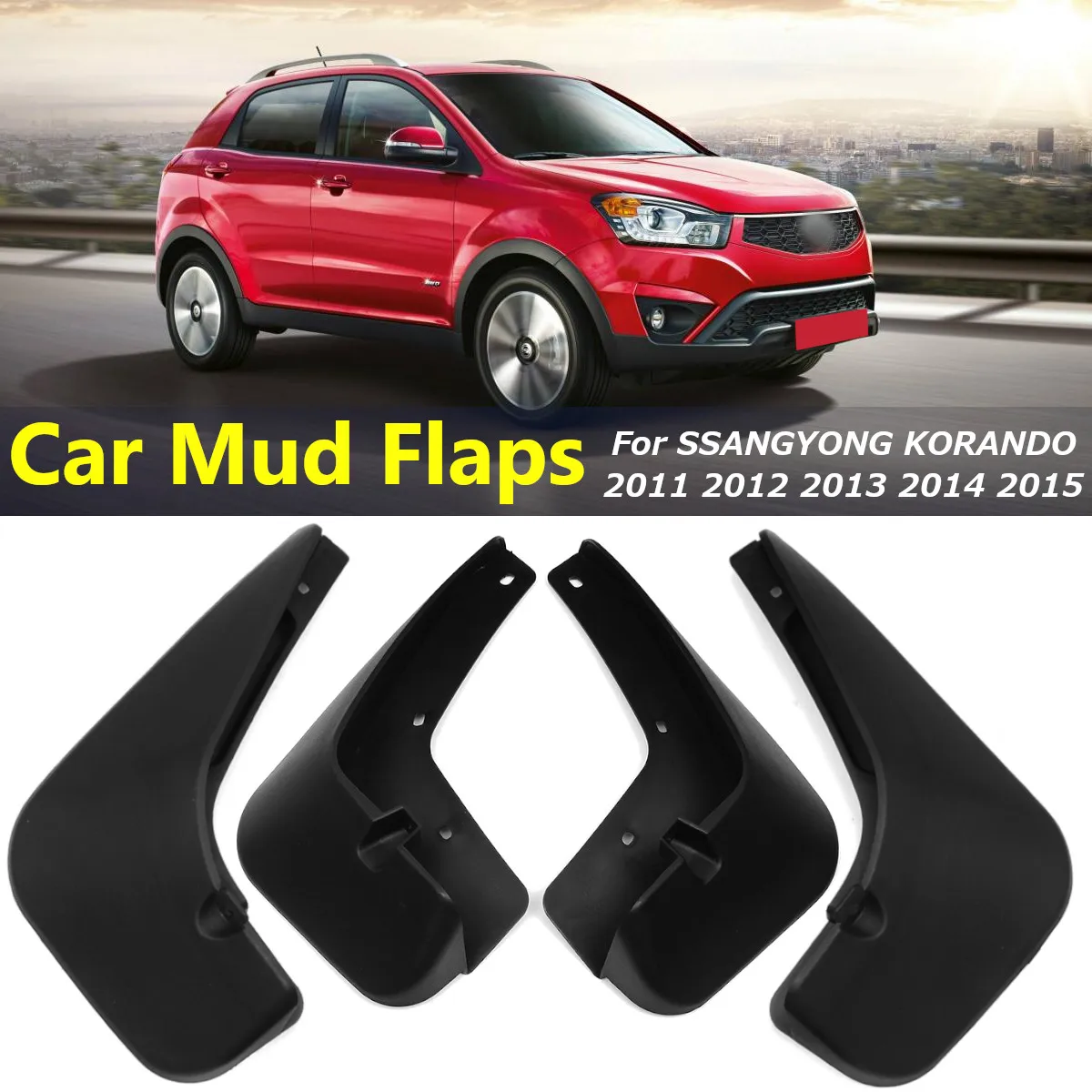 Брызговики для SsangYong Korando New Actyon C200 2011 2015 брызговики автомобильные
