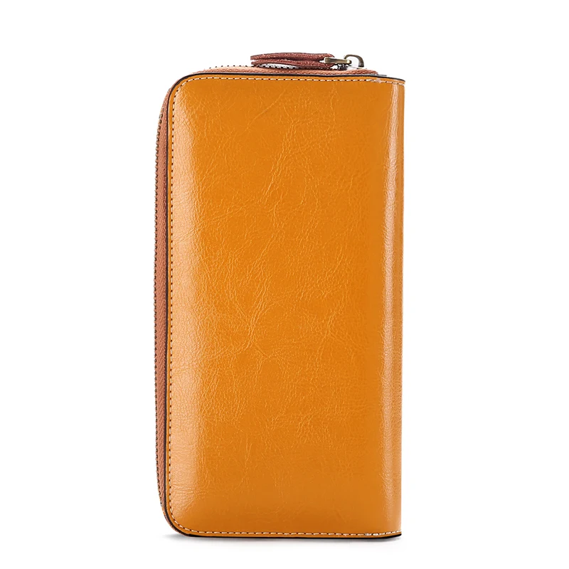 Women Genuine Leather Wallet Women's Clutch Bag Hasp Zipper Flower Design Long Purses Card Holder Coin Pocket Lady | Багаж и сумки