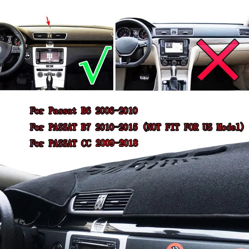 Коврик для приборной панели автомобиля аксессуары Volkswagen VW Passat B6 B7 06 15 CC 09