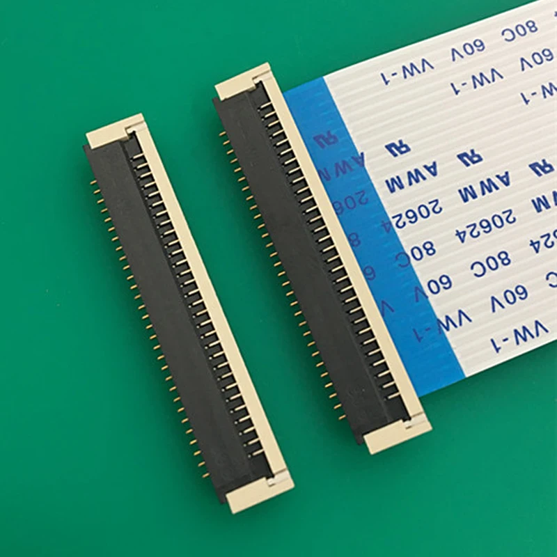 

10pcs FPC Connector 1.0 Pitch 30 Pin Rear Cover LCD Socket Gold Plated