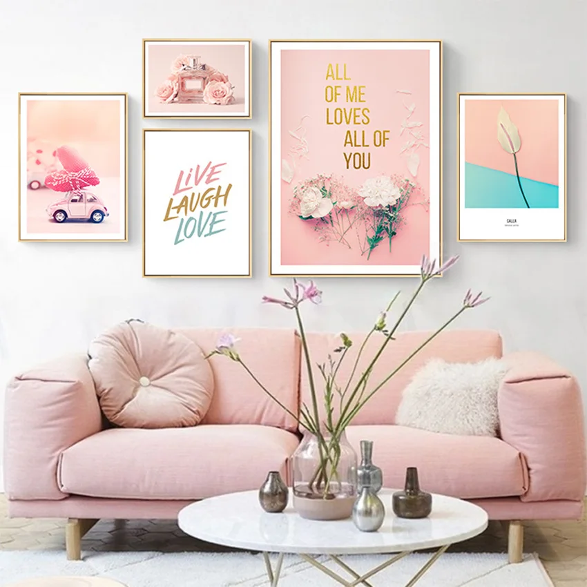 

Fantasy Dreamy Pink HD Home Decor Painting Space Art Wall Nordic Style Canvas Prints Poster Modern Picture For Girl Baby Room