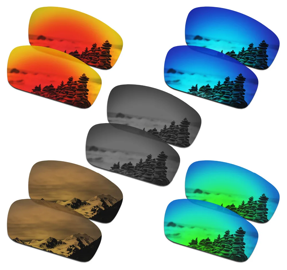 5 пар поляризованных солнцезащитных очков SmartVLT Сменные линзы для Oakley Splinter-5 видов