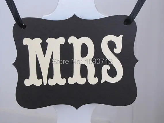 Бесплатная доставка 1 х черный MRMRS баннер Новое поступление шикарный реквизит для