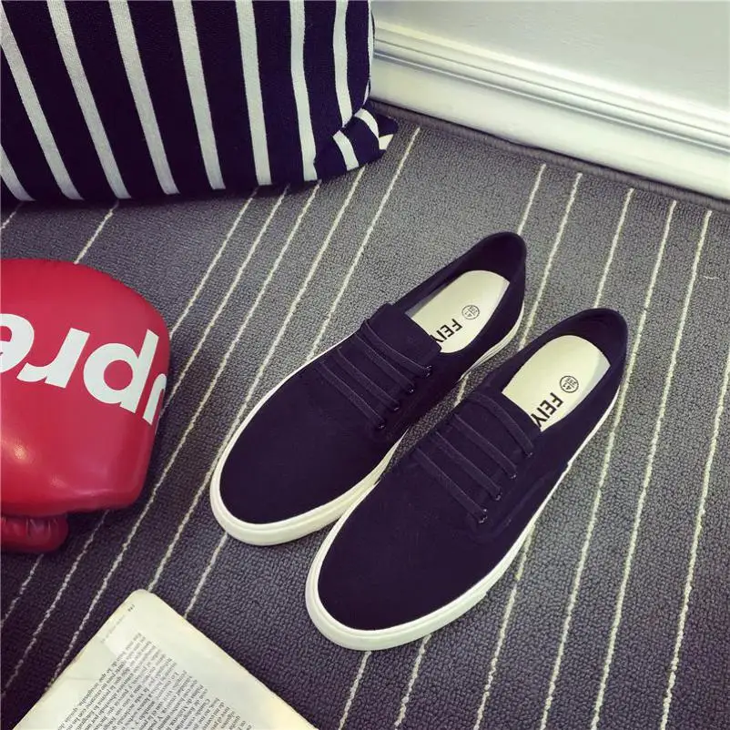 2018 New Style Love Shoes Pure Color Men's Breathable Canvas | Обувь