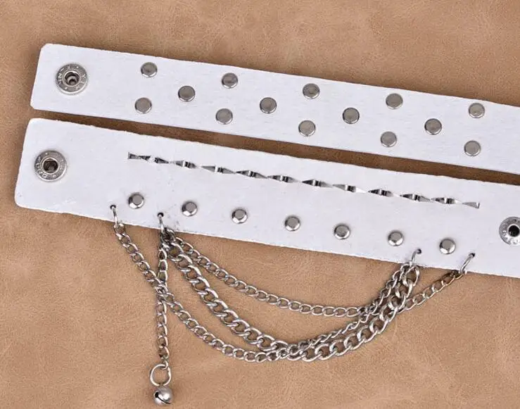 Европа США модный многослойный браслет ширина кожи индивидуальность скелет