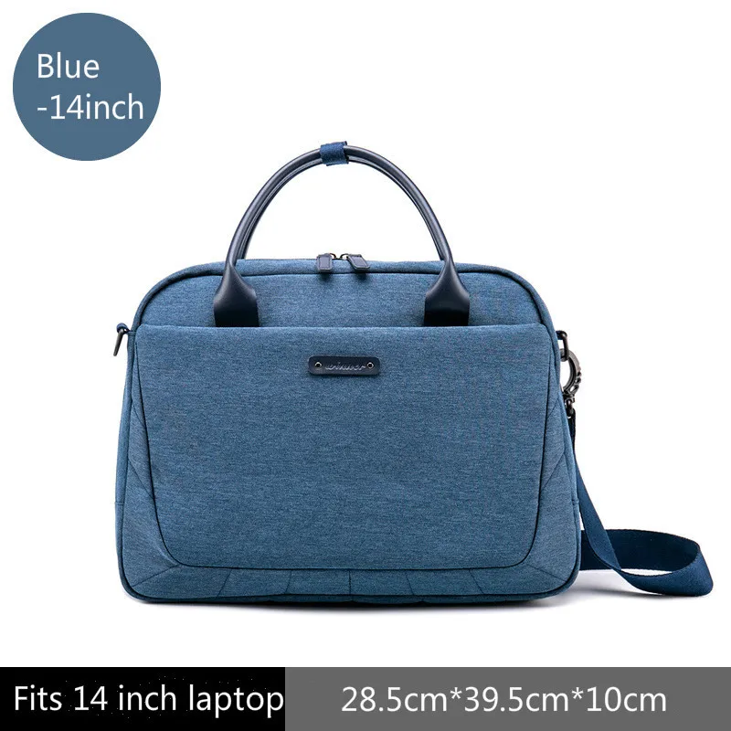 Blue 14inch Oyixinger модный портфель женские сумки Офисные сумки для ноутбука для мужчин компьютер Бизнес Сумка через плечо дорожные сумки - Цвет: Blue 14inch