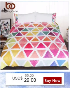 BeddingOutlet Watercolor Butterfly Bedding Set Colorful Printed Quilt Cover With Pillowcases Peace Design Bed Set 3-Piece
