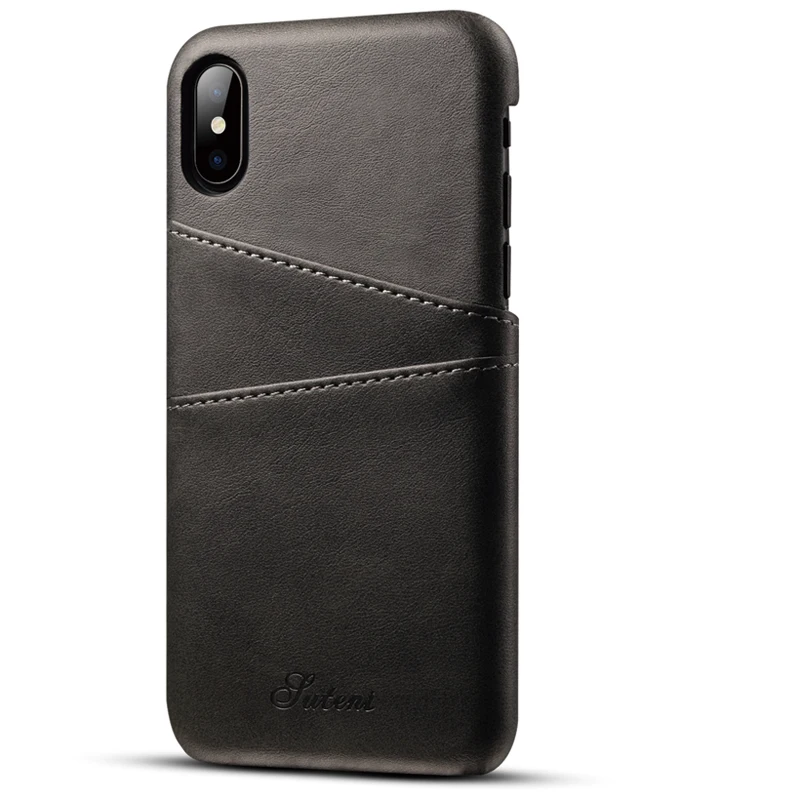 YASOKO Slim Luxury PU Leather For iPhone XS MAX Case Back Cover Protective Card Holder | Мобильные телефоны и аксессуары