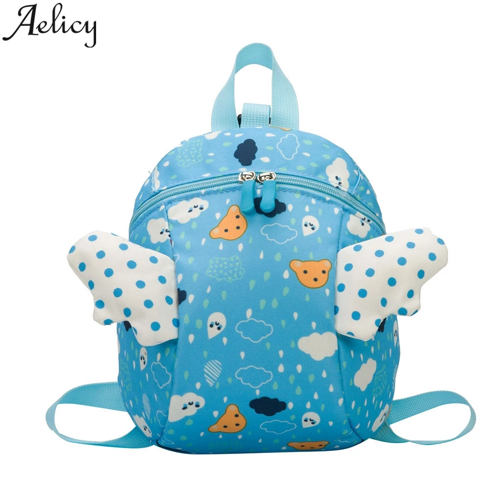 Женский кожаный рюкзак Aelicy модный мини на плечо с рисунком для детского сада