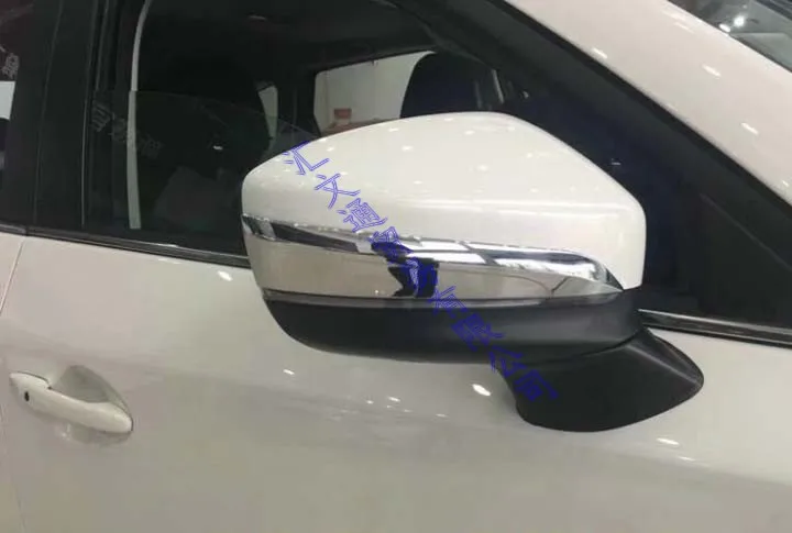 Для Mazda CX-5 CX5 2017 2018 ABS хромированное зеркало заднего вида с хромированной верхней