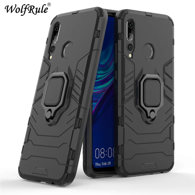 

Huawei P Smart Plus 2019 Case TPU Hard PC Huawei Enjoy 9s Case Ring Holder Stand Magnetic Armor Case For Huawei P Smart+ 2019