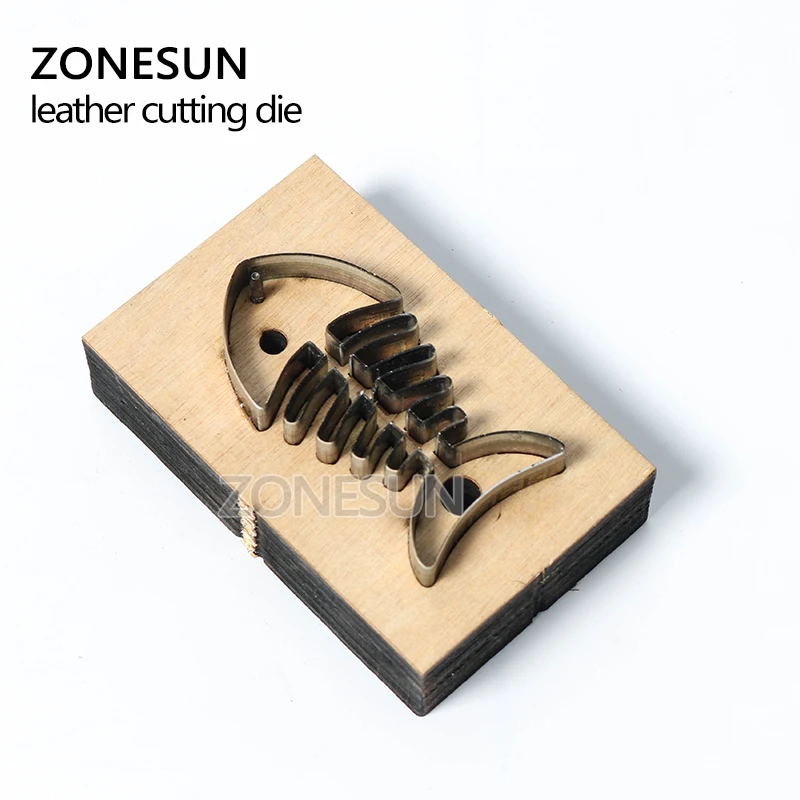 ZONESUN fishbone изготовленные на заказ кожаные бумажные серьги украшения режущие