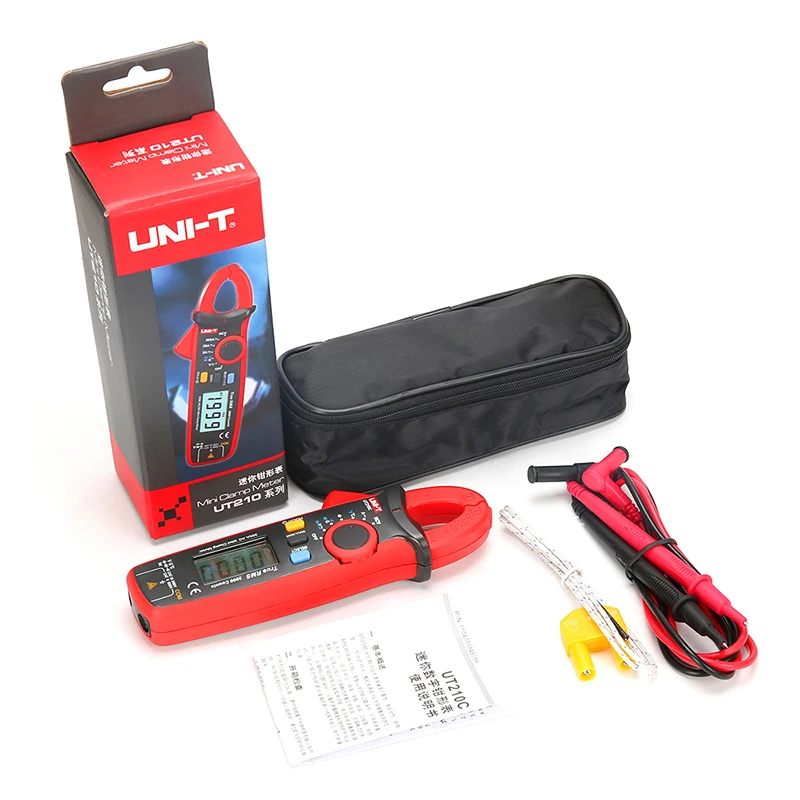 

UNI-T UT210C True RMS Auto-Range Digital AC/DC Voltage,AC Current Multimeter with NCV,Temperature Test
