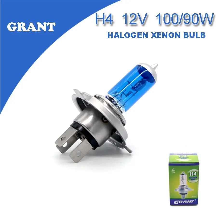 Grant 2 шт. H4 DC12V 100/90 Вт Галогенные ксеноновые лампы 8000 К чистый белый автомобилей