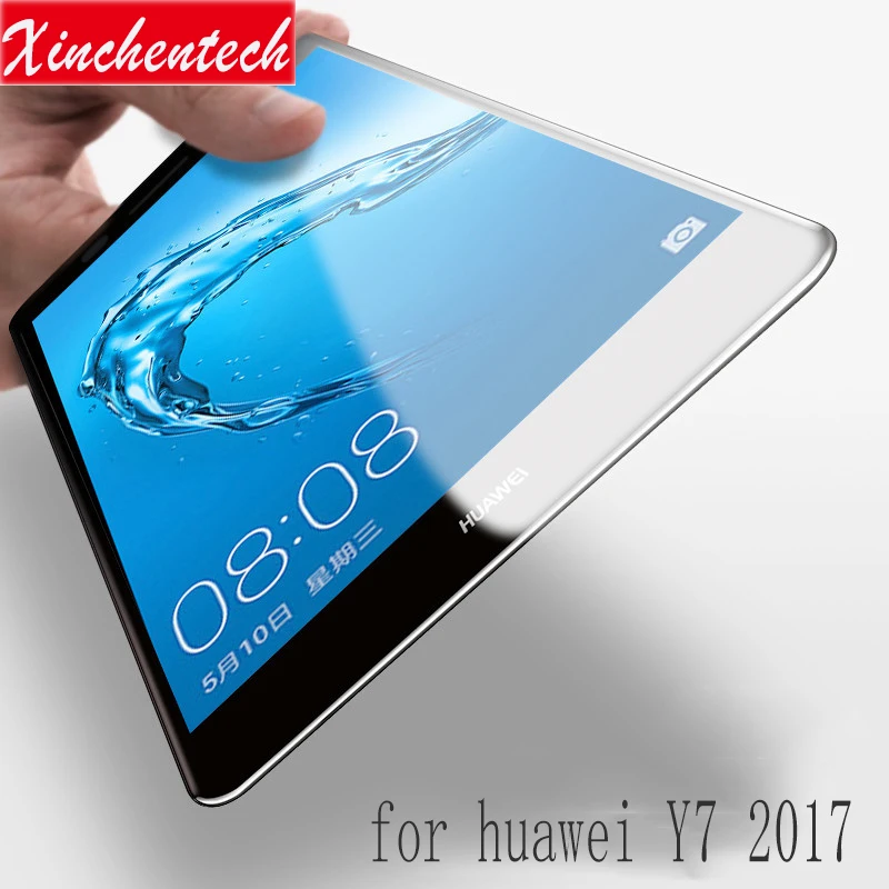Xinchentech полное покрытие для huawei Y7 2017/Y7 Prime чехол Закаленное стекло пленка 9H