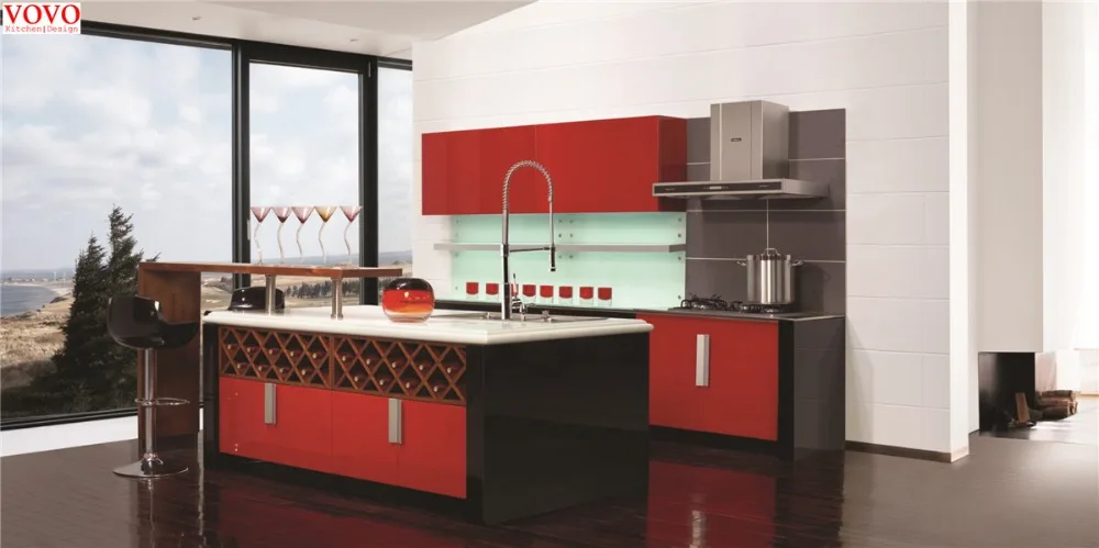 Винная стойка кухонный шкаф Красного цвета|kitchen cabinet|red kitchen cabinetskitchen cabinets color |