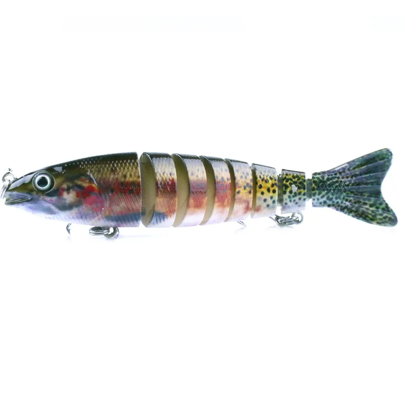 HENGJIA 12.7cm 18g 6#hooks hard plastic jointed minnow fishing lures artificial wobblers swimbaits trout pesca crankbaits | Спорт и