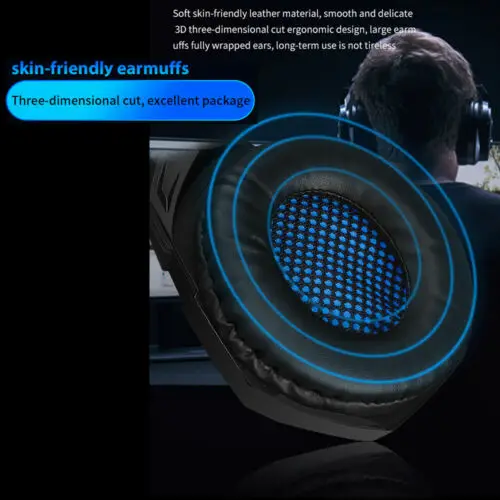 A2, игровая стереогарнитура, 7,1, Virtual Surround Bass, игровые наушники с микрофоном, светодиодный светильник для компьютера, ПК, геймера